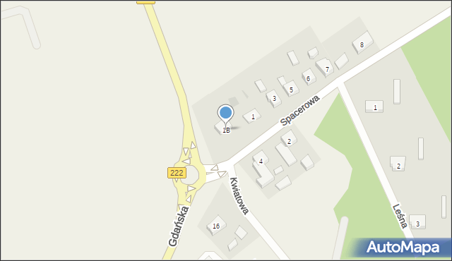 Kokoszkowy, Spacerowa, 1B, mapa Kokoszkowy