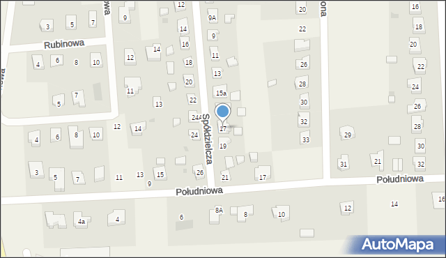 Kokoszkowy, Spółdzielcza, 17, mapa Kokoszkowy