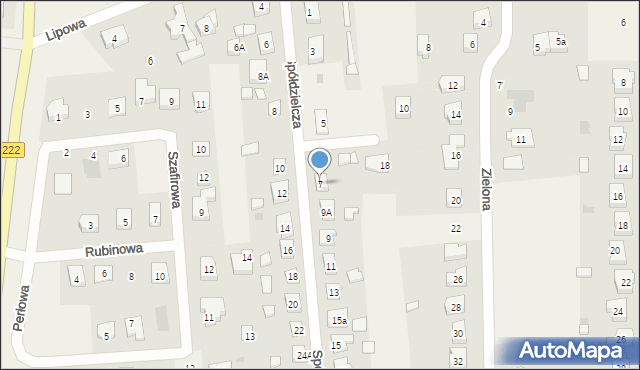 Kokoszkowy, Spółdzielcza, 7, mapa Kokoszkowy