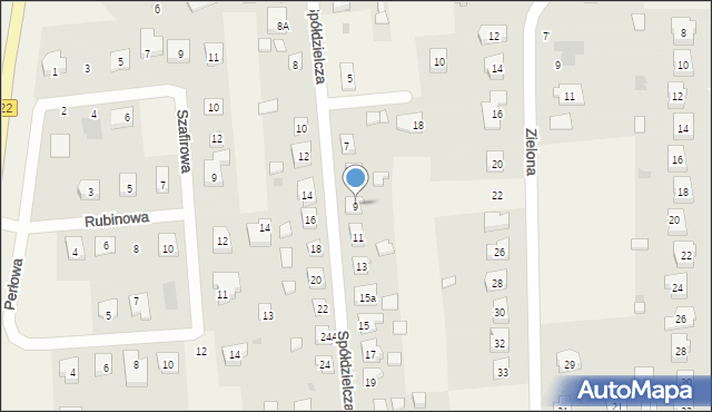 Kokoszkowy, Spółdzielcza, 9, mapa Kokoszkowy