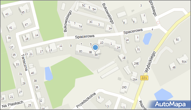 Kolbudy, Spacerowa, 3A, mapa Kolbudy