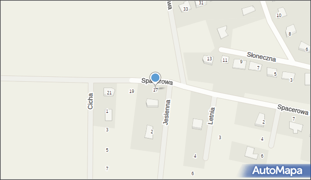 Kolnik, Spacerowa, 17, mapa Kolnik