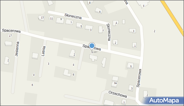 Kolnik, Spacerowa, 7, mapa Kolnik