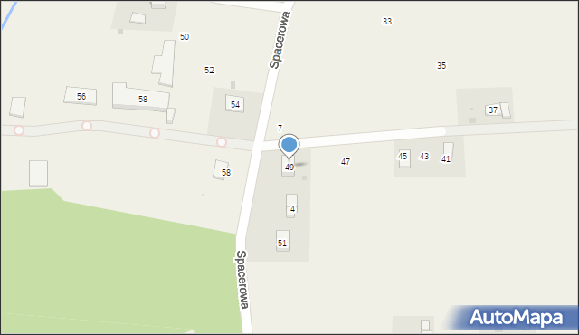 Kombornia, Spacerowa, 49, mapa Kombornia