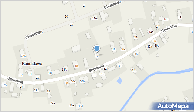 Konradowo, Spokojna, 26, mapa Konradowo