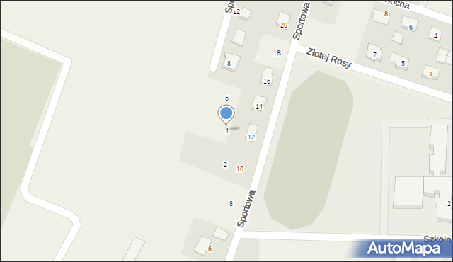 Konstantynów, Spokojna, 4, mapa Konstantynów