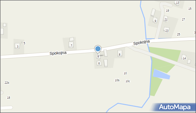 Korczyna, Spokojna, 4, mapa Korczyna