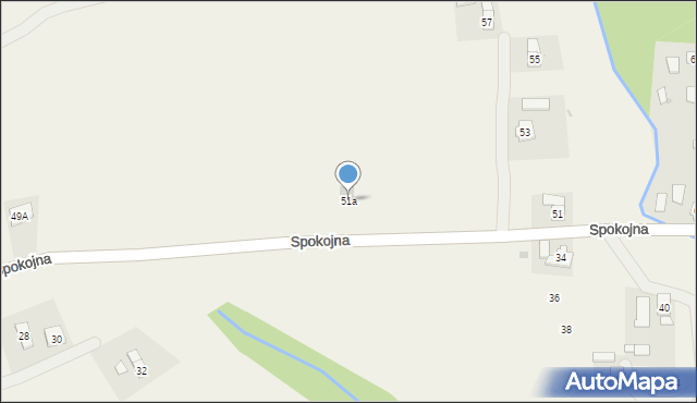 Korczyna, Spokojna, 51a, mapa Korczyna