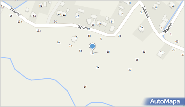 Korczyna, Sporne, 5a, mapa Korczyna