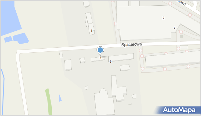 Kornice, Spacerowa, 3, mapa Kornice
