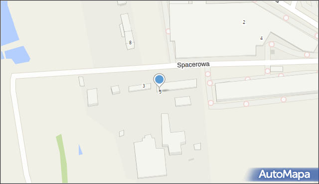 Kornice, Spacerowa, 5, mapa Kornice
