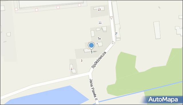 Kornice, Spółdzielcza, 5, mapa Kornice