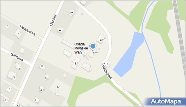 Korwinów, Spadkowa, 2, mapa Korwinów