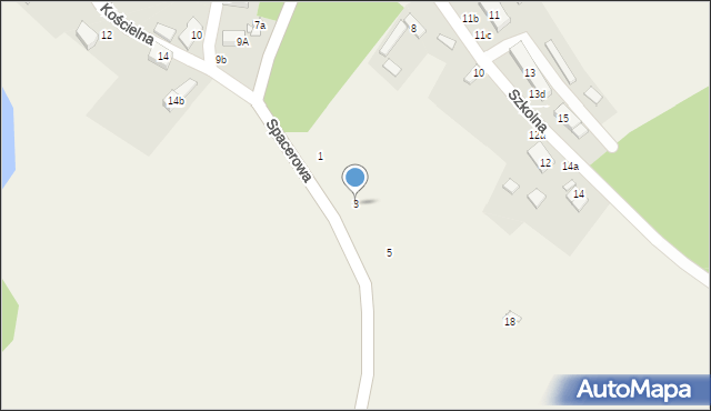 Korytowo, Spacerowa, 3, mapa Korytowo