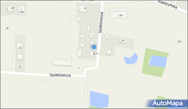 Korzeniewo, Spółdzielcza, 6, mapa Korzeniewo