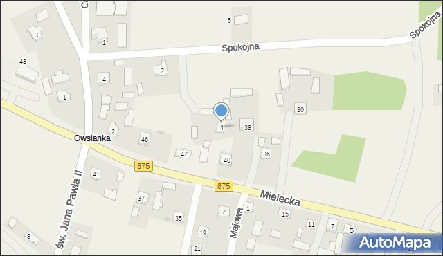 Kosowy, Spokojna, 4, mapa Kosowy