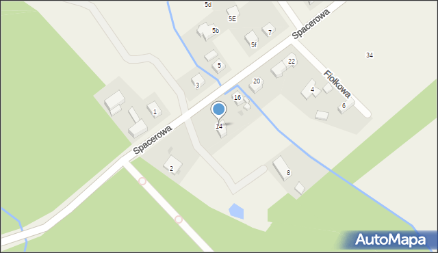 Kotowice, Spacerowa, 14, mapa Kotowice