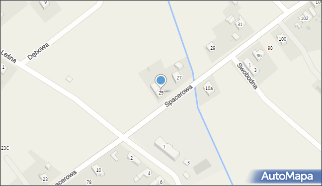 Kotowice, Spacerowa, 25, mapa Kotowice