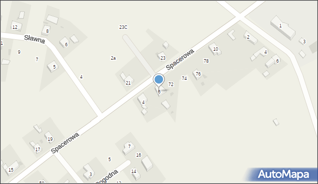 Kotowice, Spacerowa, 6, mapa Kotowice