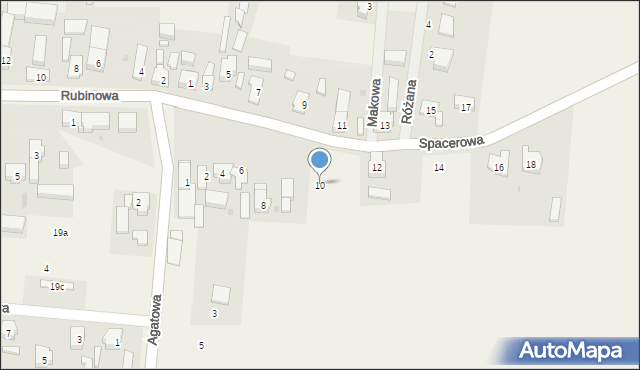 Kotowice, Spacerowa, 10, mapa Kotowice
