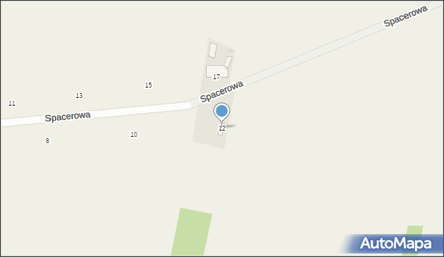 Kowala-Kolonia, Spacerowa, 12, mapa Kowala-Kolonia