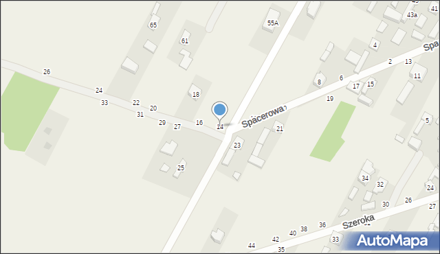 Kraszkowice, Spacerowa, 14, mapa Kraszkowice