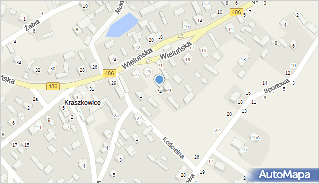 Kraszkowice, Sportowa, 24, mapa Kraszkowice