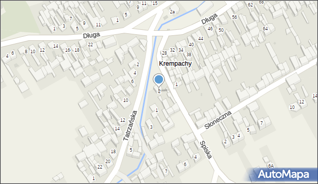 Krempachy, Spiska, 2, mapa Krempachy