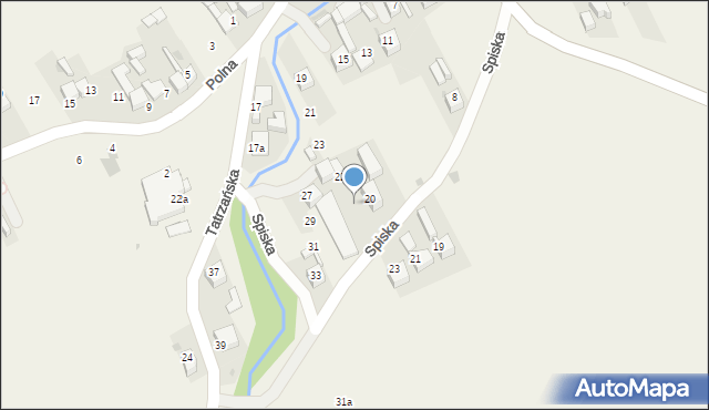 Krempachy, Spiska, 22A, mapa Krempachy