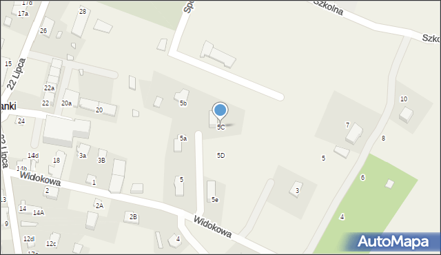 Kruklanki, Spacerowa, 5C, mapa Kruklanki