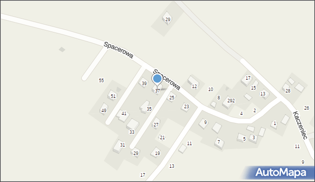 Krzeczów, Spacerowa, 37, mapa Krzeczów