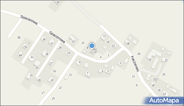 Krzeczów, Spacerowa, 6, mapa Krzeczów