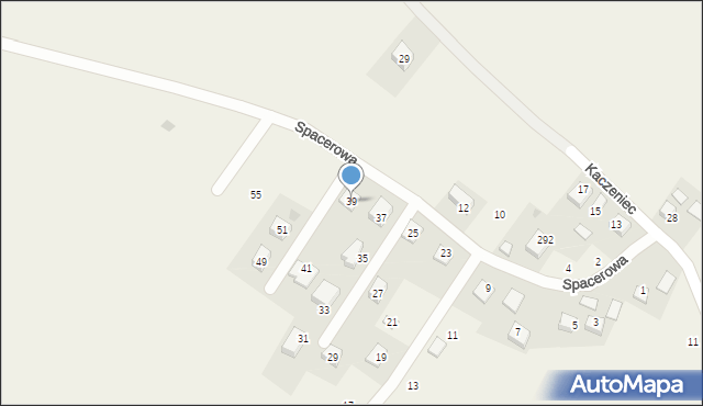 Krzeczów, Spacerowa, 39, mapa Krzeczów