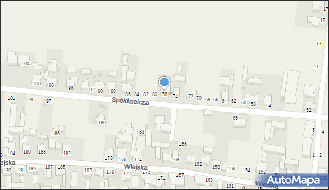 Krzemieniewo, Spółdzielcza, 78, mapa Krzemieniewo