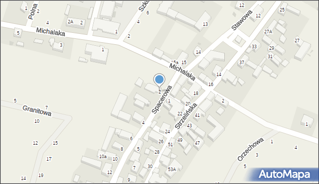 Kuropatnik, Spacerowa, 2, mapa Kuropatnik