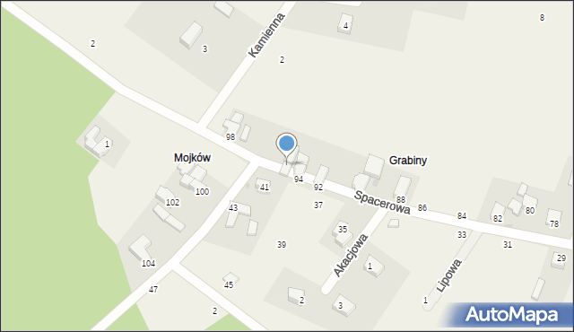 Kuropatnik, Spacerowa, 96, mapa Kuropatnik