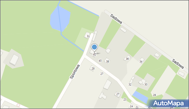 Łaziska, Spacerowa, 42, mapa Łaziska