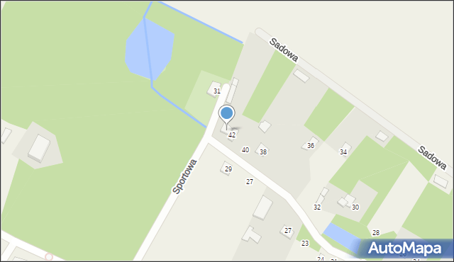 Łaziska, Spacerowa, 44, mapa Łaziska