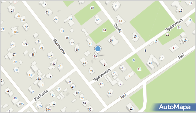 Legionowo, Spacerowa, 1B, mapa Legionowo