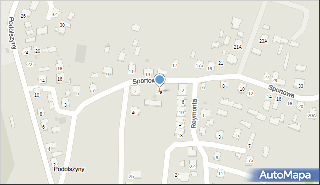 Leżajsk, Sportowa, 4a, mapa Leżajsk