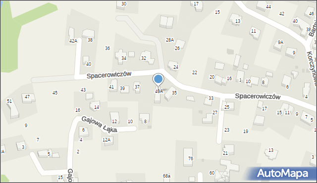 Libertów, Spacerowiczów, 49A, mapa Libertów