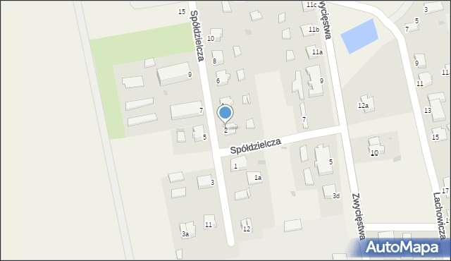 Lichnowy, Spółdzielcza, 2, mapa Lichnowy