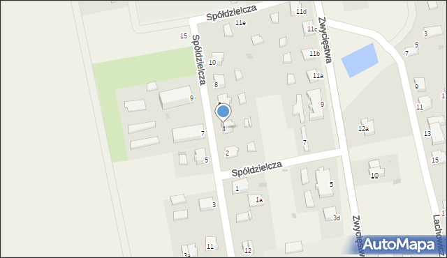Lichnowy, Spółdzielcza, 4, mapa Lichnowy
