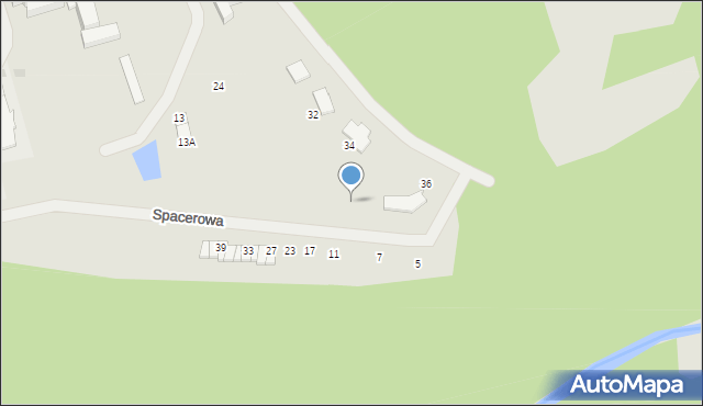 Lidzbark Warmiński, Spacerowa, 2, mapa Lidzbark Warmiński