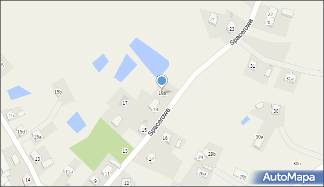 Linowiec, Spacerowa, 19a, mapa Linowiec