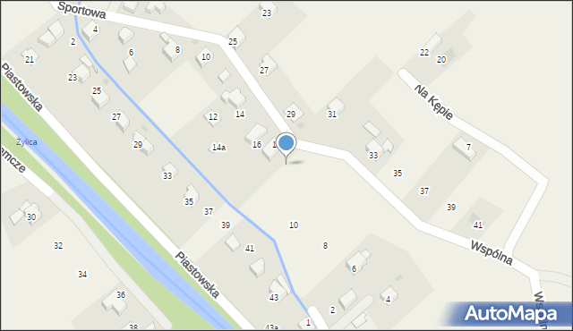 Łodygowice, Sportowa, 20, mapa Łodygowice