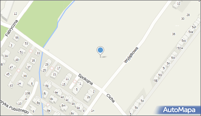 Łomianki Dolne, Spokojna, 8, mapa Łomianki Dolne