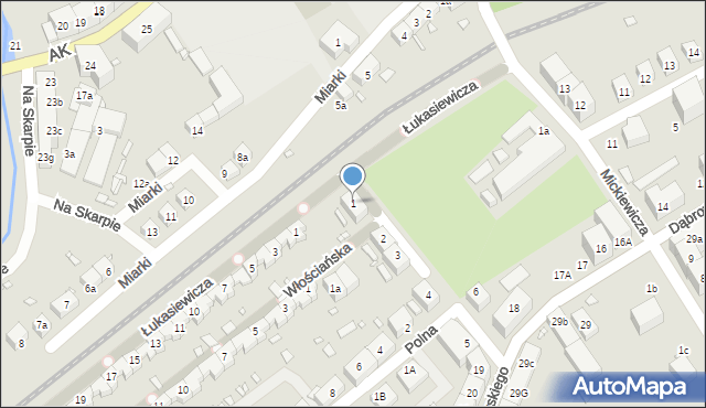 Lubań, Spacerowa, 1, mapa Lubań