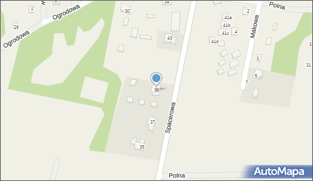 Lubiatowo, Spacerowa, 39, mapa Lubiatowo