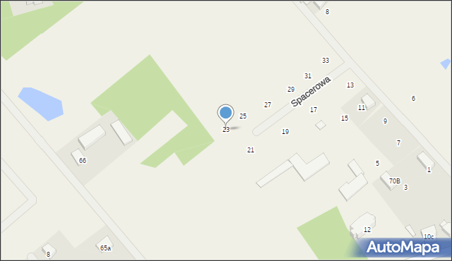 Lubichowo, Spacerowa, 23, mapa Lubichowo